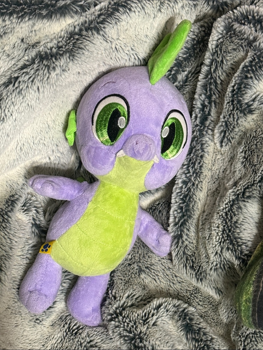 My Little Pony Spike the Dragon Plush Purple Green Build-A-Bear Workshop BAB